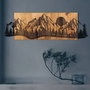 Wallity Sundown Escultura de Pared en Negro y Nogal